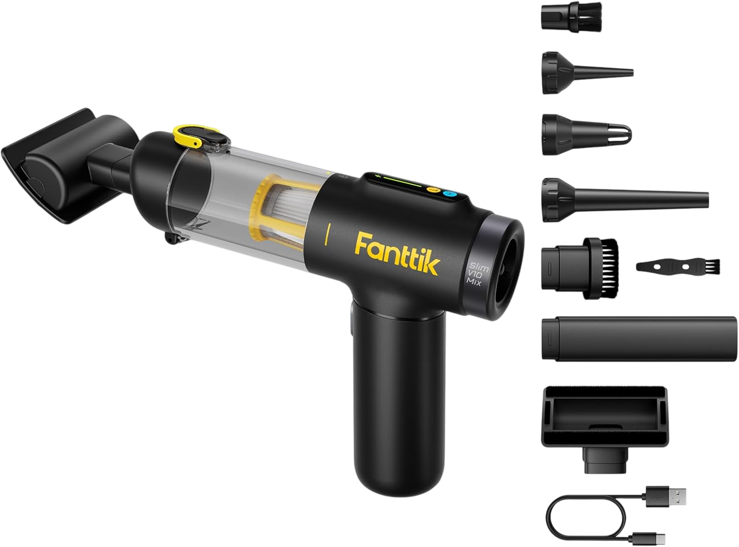 Slim V10 Mix Cordless Car Vacuum by Fanttik Vacuum